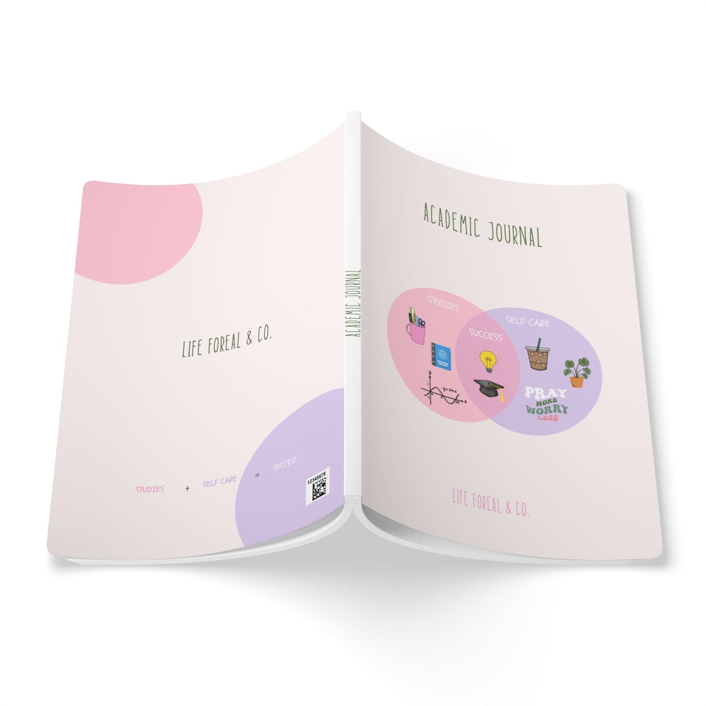 Self-Care + Studies = Success | Academic Planner & Journal