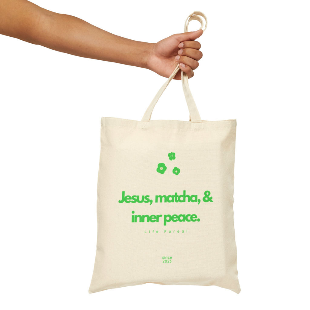 Tote bag -Jesus, matcha, & inner peace