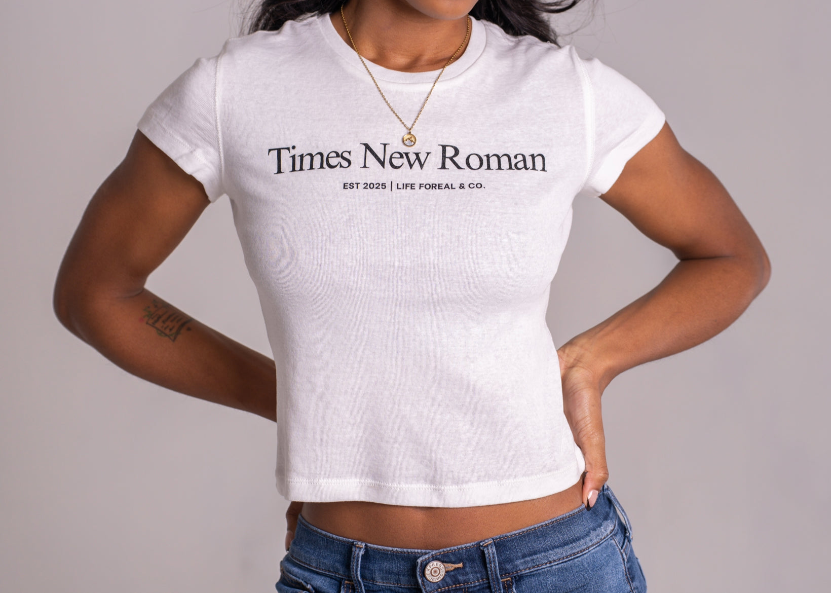 Times New Roman Crop top