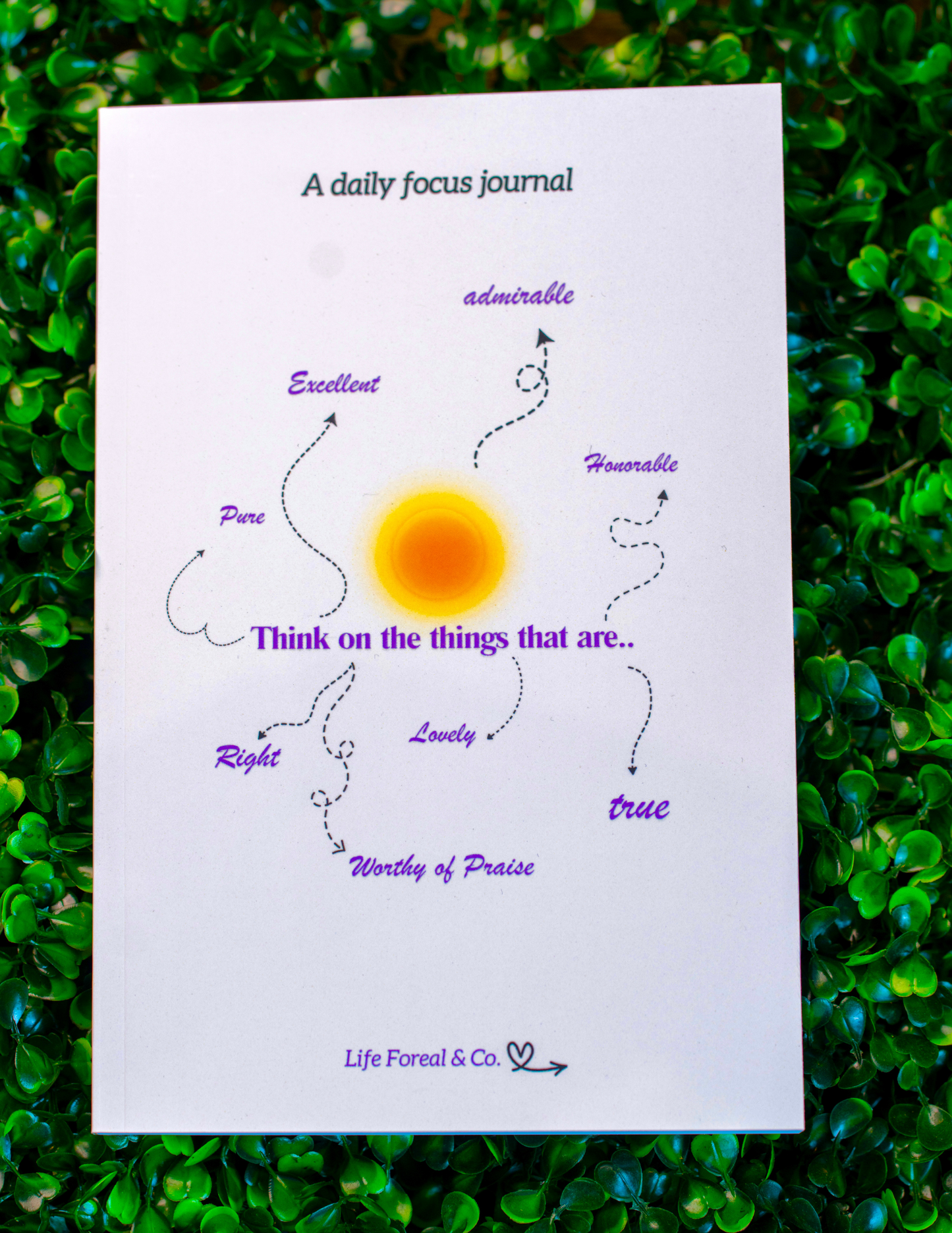 Daily focus Journal - Think on good things