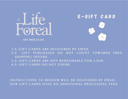 Life Foreal & Co. gift card